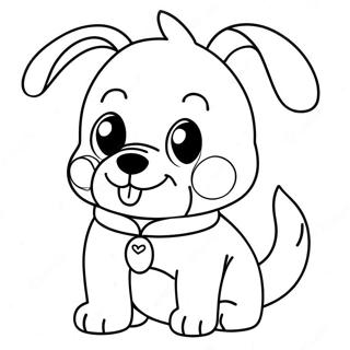 Anime Dog Coloring Pages