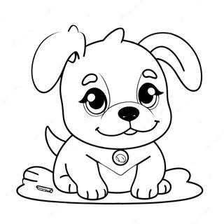 Anime Dog Coloring Page 50523-39962