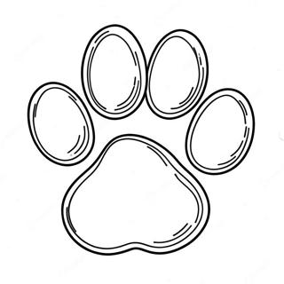 Paw Print Coloring Pages