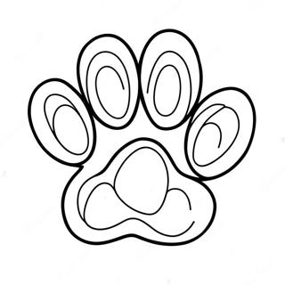 Paw Print Coloring Page 50573-39990