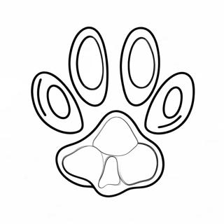 Paw Print Coloring Page 50573-39992