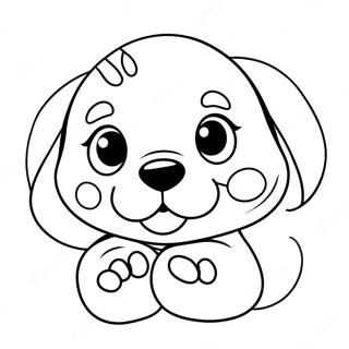 Cute Puppy Paw Print Coloring Page 50574-39996