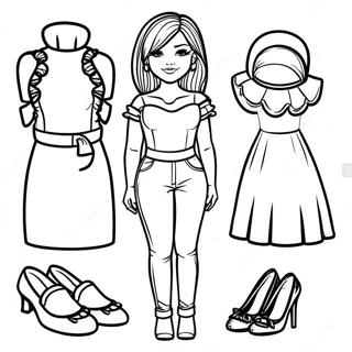 Marisole Monday Paper Doll Coloring Pages