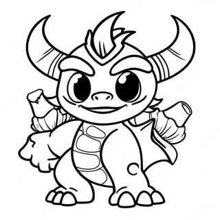 Página Para Colorir Do Skylander 50613-40027