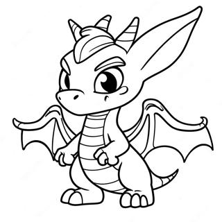 Página Para Colorir Do Spyro, O Dragão Skylander 50614-40029