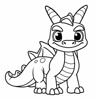 Página Para Colorir Do Spyro, O Dragão Skylander 50614-40030