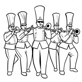 Marching Band Coloring Page 50623-40045