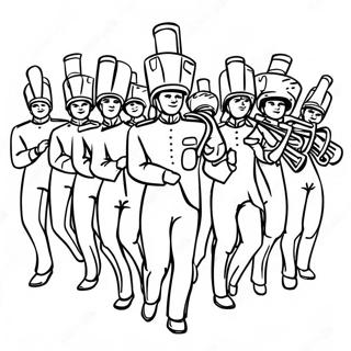 Colorful Marching Band Parade Coloring Page 50624-40042