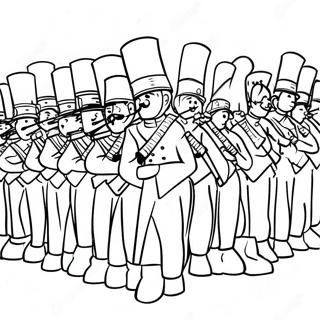 Colorful Marching Band Parade Coloring Page 50624-40043