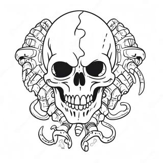 Ferocious Skull Crawler Coloring Page 50644-40063