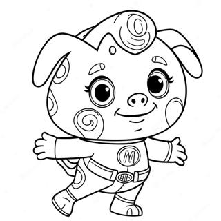 Alpha Pig Super Why Coloring Pages