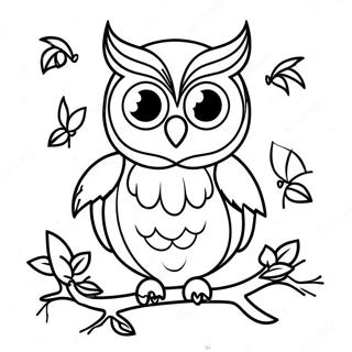 Halloween Owl Coloring Page 50683-40084