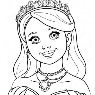 Girly Princess Coloring Page 50713-40106