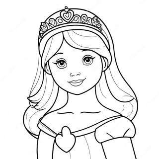 Girly Princess Coloring Page 50713-40108