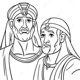 Moses And Pharaoh Coloring Pages