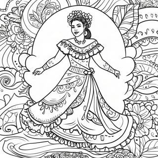 Folklorico Coloring Pages