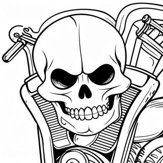 Harley Davidson Skull Coloring Page 50793-40162