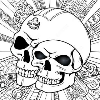 Harley Davidson Skull Coloring Page 50793-40163