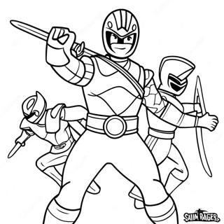 Power Rangers Samurai Coloring Pages