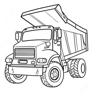 Dump Truck Coloring Pages