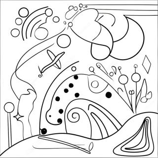 Kandinsky Abstract Shapes Coloring Page 50863-40218