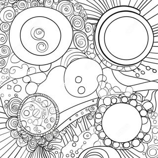 Kandinsky Colorful Circles Coloring Page 50864-40216