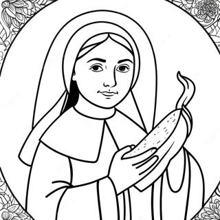 St Bernadette Coloring Pages