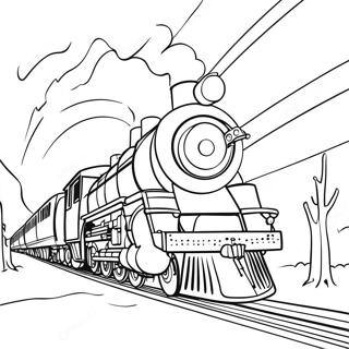 Polar Express Coloring Pages