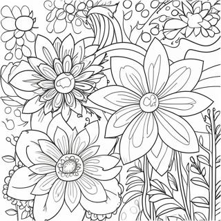 Simple Flower Border Coloring Page 50913-40258