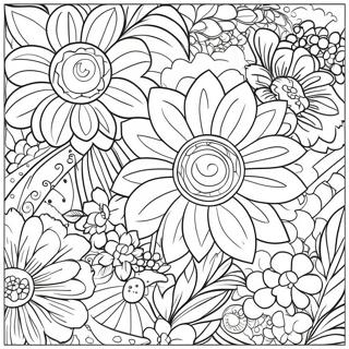 Simple Flower Border Coloring Page 50913-40260