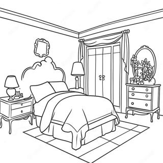 Dream Bedroom Coloring Page 50953-40302