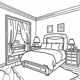 Dream Bedroom Coloring Page 50953-40303