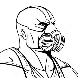 Bane In Gotham City Coloring Page 50964-40310