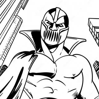 Bane In Gotham City Coloring Page 50964-40312