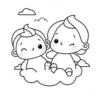 Little Twin Stars Coloring Pages