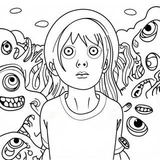 Junji Ito Coloring Pages