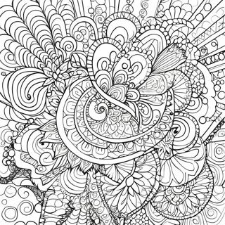 Colorful Dot Art Mandala Coloring Page 51074-40388