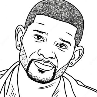 Usher Coloring Page 51093-40414