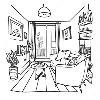 Apartment Interior Coloring Page 51103-40404