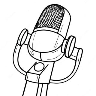 Microphone Coloring Pages