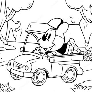 Pagina Da Colorare Avventura Safari Di Topolino 51143-40440