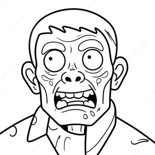 Zombie Among Us Coloring Pages