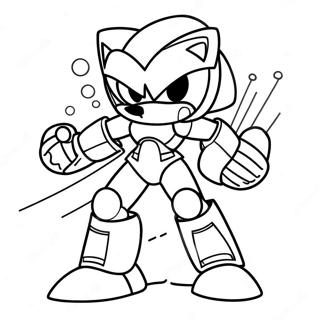 Metal Sonic Aksiyon Boyama Sayfası 511-409