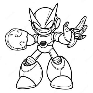 Metal Sonic In Action Coloring Page 511-410