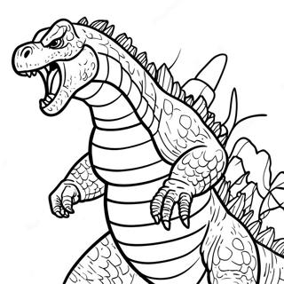 Godzilla 2000 Coloring Pages