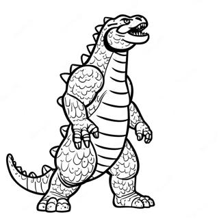 Godzilla 2000 Roaring Coloring Page 51263-40568