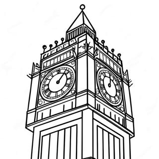 Big Ben Tower Coloring Page 51284-40562