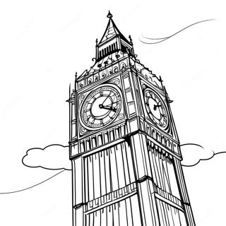 Big Ben Tower Coloring Page 51284-40563