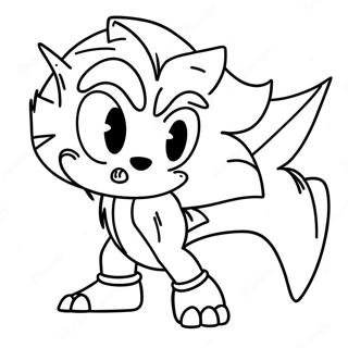 Monster Sonic Coloring Pages