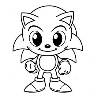 Sonic The Hedgehog With Spooky Eyes Coloring Page 51304-40569